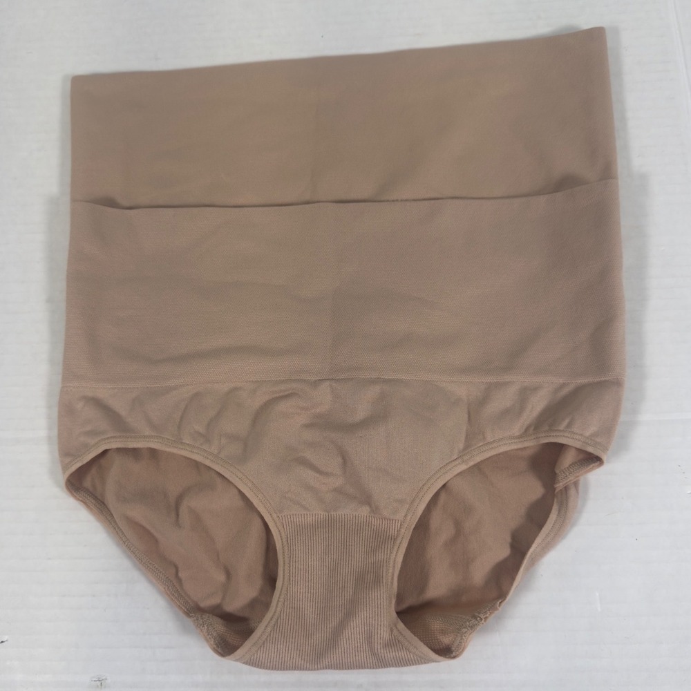 Jockey Generation Slimming Briefs Womens Small Tan High Waist Shapewear